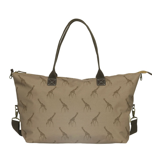 New Giraffe Tan w/Teal Strap Sophie Allport weekend bag - Picture 1 of 2